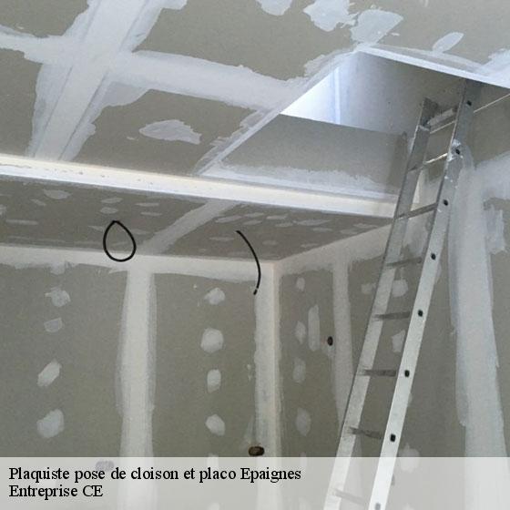 Plaquiste pose de cloison et placo  epaignes-27260 Entreprise CE