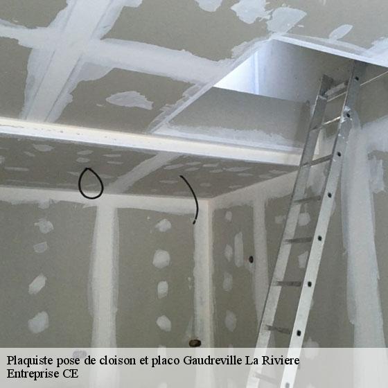 Plaquiste pose de cloison et placo  gaudreville-la-riviere-27190 Entreprise CE