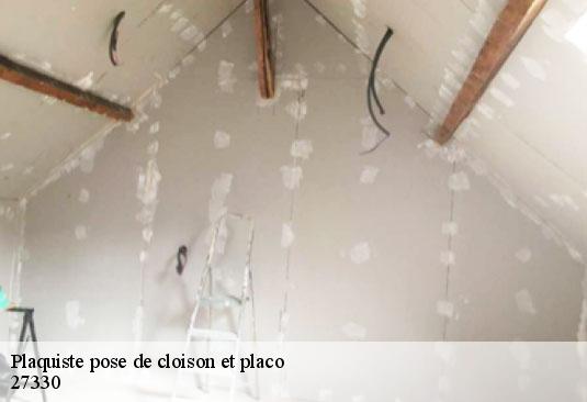 Plaquiste pose de cloison et placo 27330