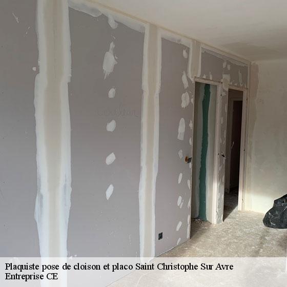 Plaquiste pose de cloison et placo  saint-christophe-sur-avre-27820 Entreprise CE
