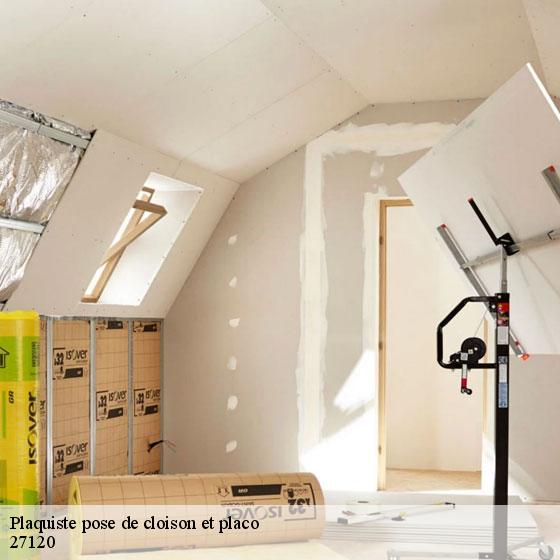 Plaquiste pose de cloison et placo  vaux-sur-eure-27120 Entreprise CE