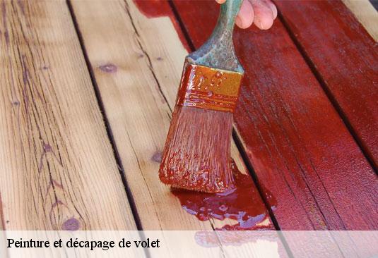 Peinture et décapage de volet